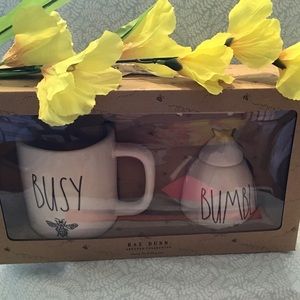 Rae Dunn BUSY Mug & BUMBLE Honey Pot